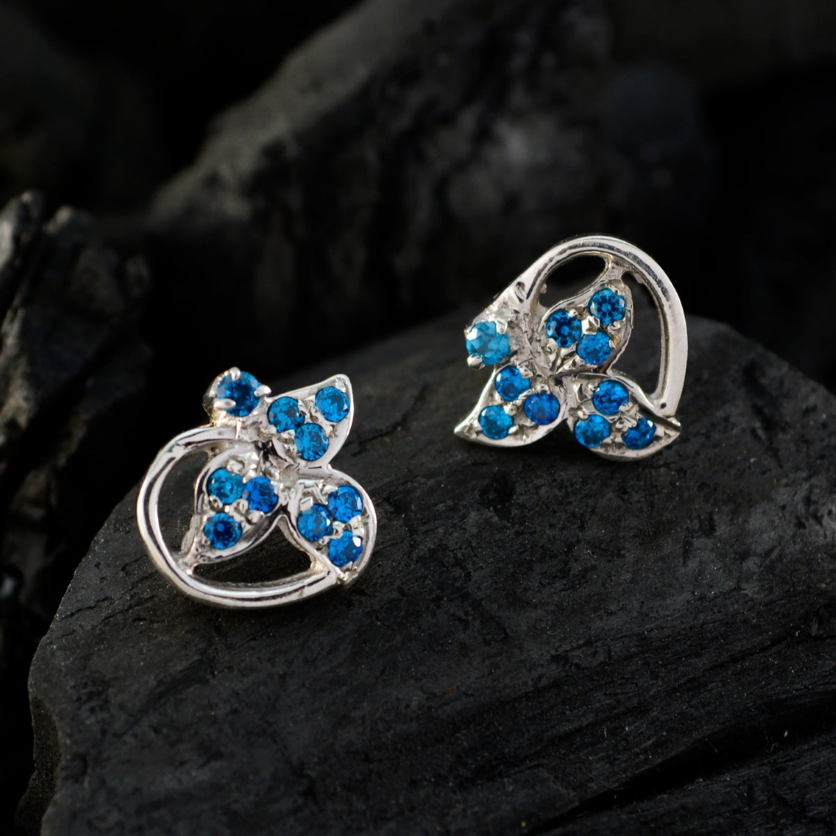 Multi-CZ-French-Isadora-multiple-Dangle-multicolor-Sterling-Silver-Earring