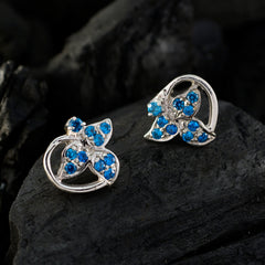 Multi-CZ-French-Isadora-multiple-Dangle-multicolor-Sterling-Silver-Earring