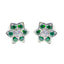 Multi-CZ-Turkish-Rosa-multiple-Stud-multicolor-Sterling-Silver-Earring