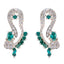 Multi-CZ-Italian-Sara-multiple-Stud-multicolor-925-Silver-Earring