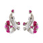 Multi-CZ-French-Abigail-multiple-Stud-multicolor-Sterling-Silver-Earring