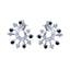 Multi-CZ-Moroccan-Alice-multiple-Stud-multicolor-925-Silver-Earring