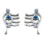 Multi-CZ-Italian-Aurora-multiple-Stud-multicolor-92.5-Silver-Earring