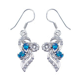Multi-CZ-Japanese-Ella-multiple-Dangle-multicolor-925-Sterling-Silver-Earring