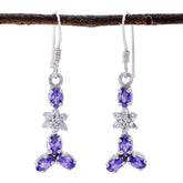 Multi-CZ-Middle-Eastern-Emily-multiple-Dangle-multicolor-925-Silver-Earring