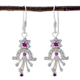 Multi-CZ-Spanish-Yuki-multiple-Dangle-multicolor-92.5-Silver-Earring