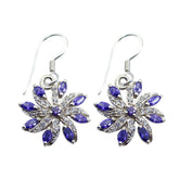 Multi-CZ-Middle-Eastern-Ines-multiple-Dangle-multicolor-925-Sterling-Silver-Earring