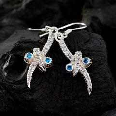 Multi-CZ-Mexican-Emma-multiple-Dangle-multicolor-Silver-Earring