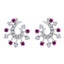 Multi-CZ-German-Natalia-multiple-Stud-multicolor-92.5-Silver-Earring