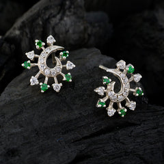 Multi-CZ-Russian-Noelia-multiple-Stud-multicolor-Sterling-Silver-Earring