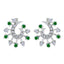 Multi-CZ-Russian-Noelia-multiple-Stud-multicolor-Sterling-Silver-Earring