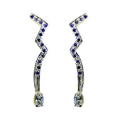 Multi-CZ-Mexican-Ava-multiple-Stud-multicolor-925-Silver-Earring