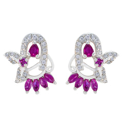 Multi-CZ-French-Camilla-multiple-Stud-multicolor-Silver-Earring