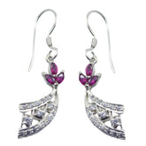 Multi-CZ-African-Chloe-multiple-Dangle-multicolor-925-Silver-Earring