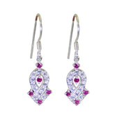 Multi-CZ-Korean-Eliza-multiple-Dangle-multicolor-Sterling-Silver-Earring