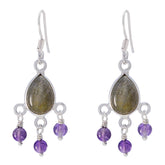 Multi-Russian-Greta-multiple-Dangle-multicolor-92.5-Silver-Earring