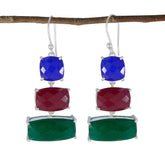 Multi-Latin-American-Laura-Trilogy-Dangle-multicolor-925-Silver-Earring