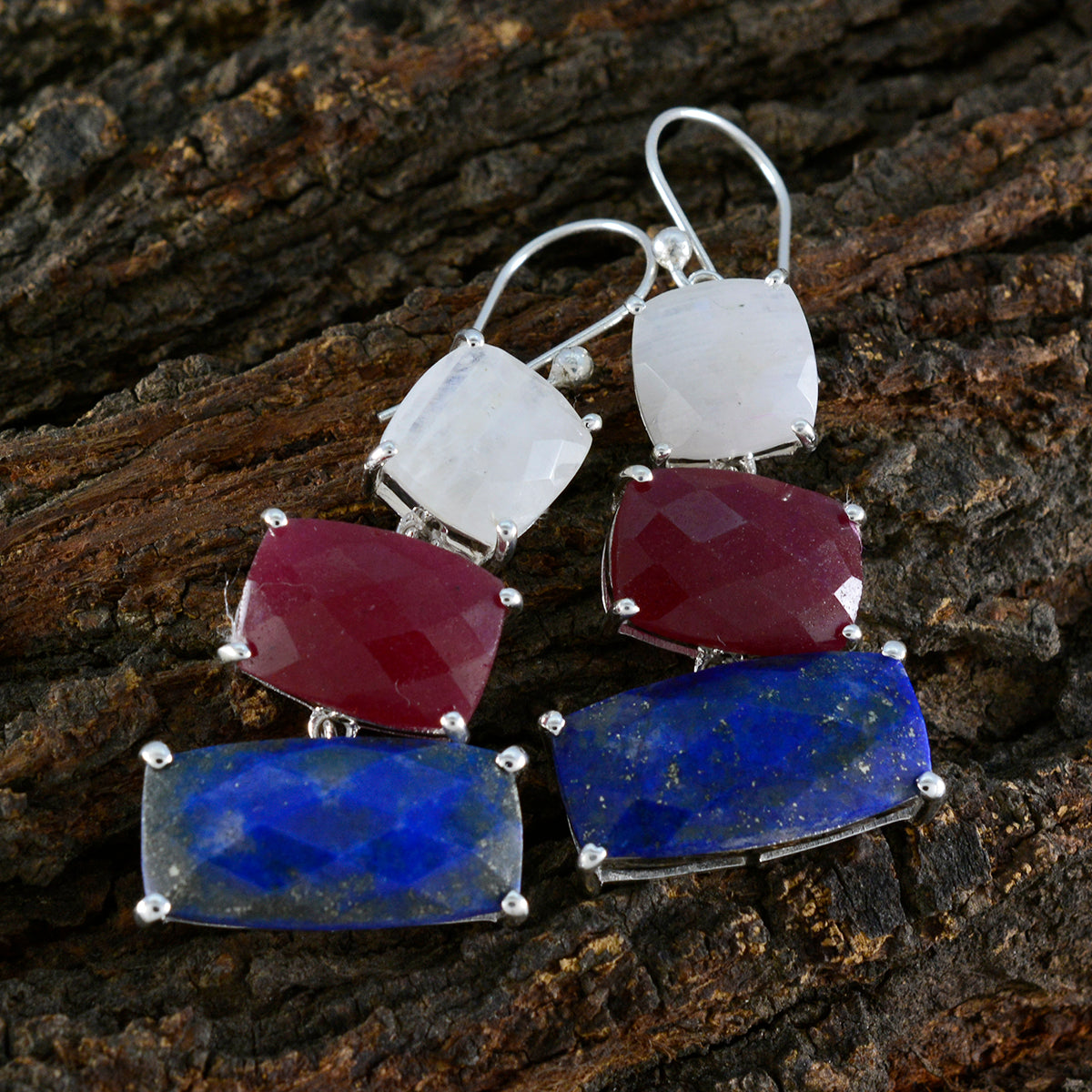 Multi-French-Lorena-Trilogy-Dangle-multicolor-92.5-Silver-Earring