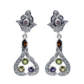 Multi-Indian-Nisa-multiple-Stud-multicolor-92.5-Silver-Earring