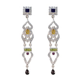 Multi-Indian-Aisha-multiple-Stud-multicolor-Sterling-Silver-Earring