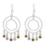 Multi-Italian-Inès-multiple-Dangle-multicolor-92.5-Silver-Earring