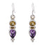 Multi-French-Josephine-multiple-Dangle-multicolor-925-Sterling-Silver-Earring