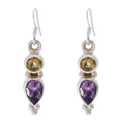 Multi-French-Josephine-multiple-Dangle-multicolor-925-Sterling-Silver-Earring