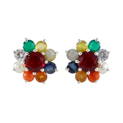 Multi-American-Maríaa-multiple-Stud-multicolor-92.5-Silver-Earring
