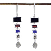 Multi-Australian-Nari-multiple-Dangle-multicolor-925-Silver-Earring