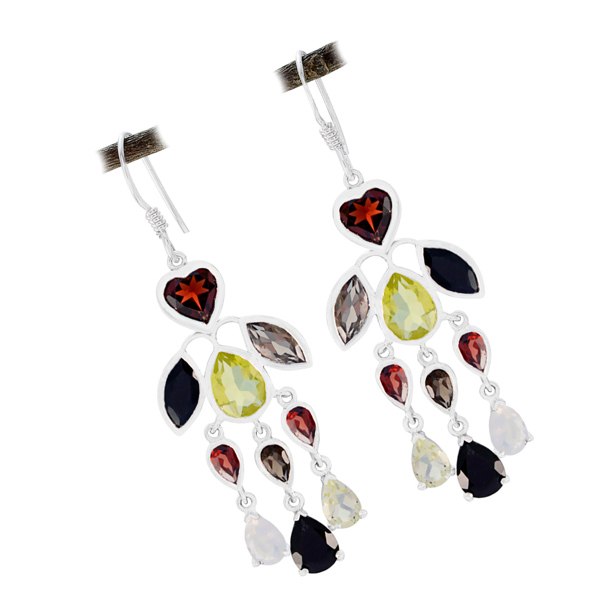 Multi-Egyptian-Claire-multiple-Dangle-multicolor-92.5-Silver-Earring