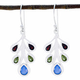 Multi-Australian-Violet-multiple-Dangle-multicolor-925-Silver-Earring