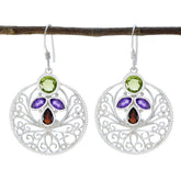 Multi-Mexican-Josephine-quarter-Dangle-multicolor-92.5-Silver-Earring