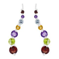 Multi-French-Yan-multiple-EarCuff-multicolor-925-Silver-Earring