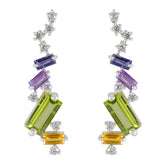 Multi-Turkish-Ángeles-multiple-Stud-multicolor-Silver-Earring