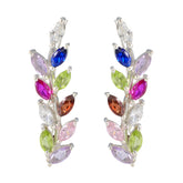 Multi-American-Mei-multiple-Stud-multicolor-925-Sterling-Silver-Earring