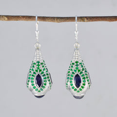 Multi-American-Yuki-multiple-Dangle-multicolor-92.5-Silver-Earring