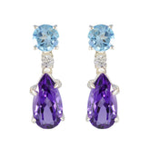 Multi-Indian-Dewi-multiple-Stud-multicolor-925-Silver-Earring