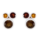 Multi-Mexican-Isabella-multiple-Stud-multicolor-Sterling-Silver-Earring