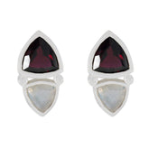 Multi-Italian-Rosa-Toi-et-Moi-Stud-multicolor-925-Sterling-Silver-Earring