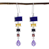 Multi-Egyptian-Laura-multiple-Dangle-multicolor-925-Silver-Earring