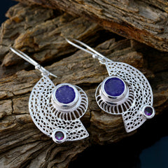 Multi-Italian-Lily-multiple-Dangle-multicolor-92.5-Silver-Earring