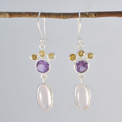 Multi-Middle-Eastern-Lucia-multiple-Dangle-multicolor-925-Silver-Earring