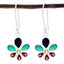 Multi-Australian-Luna-multiple-Dangle-multicolor-Silver-Earring
