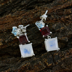 Multi-American-Mei-Trilogy-Stud-multicolor-Sterling-Silver-Earring