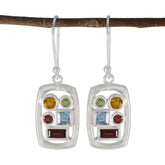 Multi-African-Constanza-Penta-Dangle-multicolor-925-Sterling-Silver-Earring