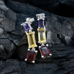 Multi-Australian-Mia-multiple-Stud-multicolor-92.5-Silver-Earring