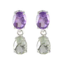 Multi-American-Rileya-multiple-Stud-multicolor-Silver-Earring