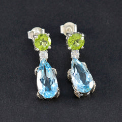 Multi-American-Amanda-multiple-Stud-multicolor-92.5-Silver-Earring