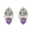 Multi-Russian-Agnes-Toi-et-Moi-Stud-multicolor-92.5-Silver-Earring
