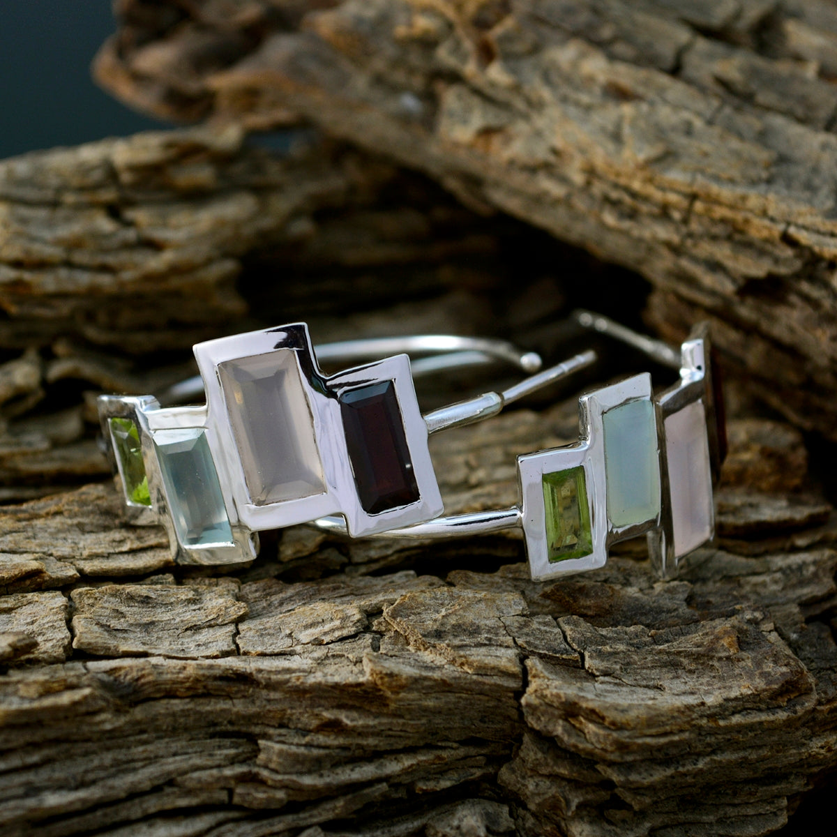 Multi-Mexican-Amanda-multiple-Stud-multicolor-Sterling-Silver-Earring